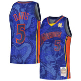NBA Baron Davis Golden State Warriors 2006/07 Hardwood Classics Asian Heritage 6.0 Swingman Throwback Player Jersey sale - Royal