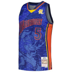 NBA Baron Davis Golden State Warriors 2006/07 Hardwood Classics Asian Heritage 6.0 Swingman Throwback Player Jersey sale - Royal