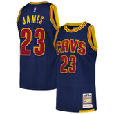 NBA LeBron James Cleveland Cavaliers 2015/16 Hardwood Classics Authentic Jersey sale - Navy