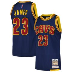NBA LeBron James Cleveland Cavaliers 2015/16 Hardwood Classics Authentic Jersey sale - Navy