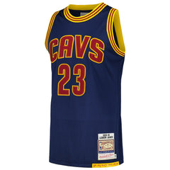 NBA LeBron James Cleveland Cavaliers 2015/16 Hardwood Classics Authentic Jersey sale - Navy
