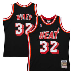 NBA Harold Miner Miami Heat 1992/93 Hardwood Classics Swingman Throwback Jersey - Black