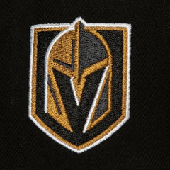 NHL Vegas Golden Knights Mitchell & Ness Retro Script Colorblock Snapback Hat - Black