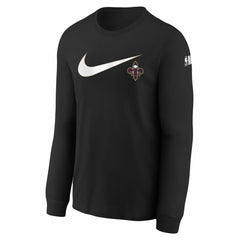 New Orleans Pelicans Youth Swoosh Long Sleeve T-Shirt Black