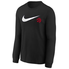 Toronto Raptors Youth Swoosh Long Sleeve T-Shirt Black