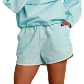 Atlanta Braves Lusso Women's Nina Shorts - Light Blue Shorts