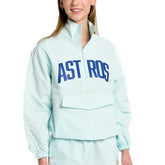 Houston Astros Lusso Women's Parker Half-Zip Jacket - Light Blue Jackets