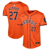 MLB Jose Altuve Houston Astros Nike Youth Alternate Limited Player Jersey?¨C Orange
