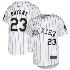 Kris Bryant Colorado Rockies Nike Youth Home Limited Player Jersey - White Jerseys