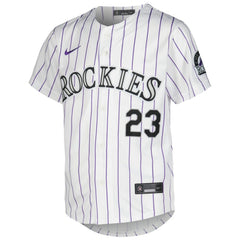 Kris Bryant Colorado Rockies Nike Youth Home Limited Player Jersey - White Jerseys