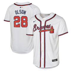 MLB Matt Olson Atlanta Braves Nike Youth Home Limited Player Jersey - White