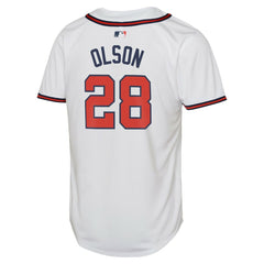 MLB Matt Olson Atlanta Braves Nike Youth Home Limited Player Jersey - White