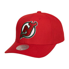 NHL New Jersey Devils Mitchell & Ness Team Ground Pro Adjustable Hat - Red