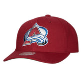 NHL Colorado Avalanche Mitchell & Ness Team Ground Pro Adjustable Hat - Burgundy
