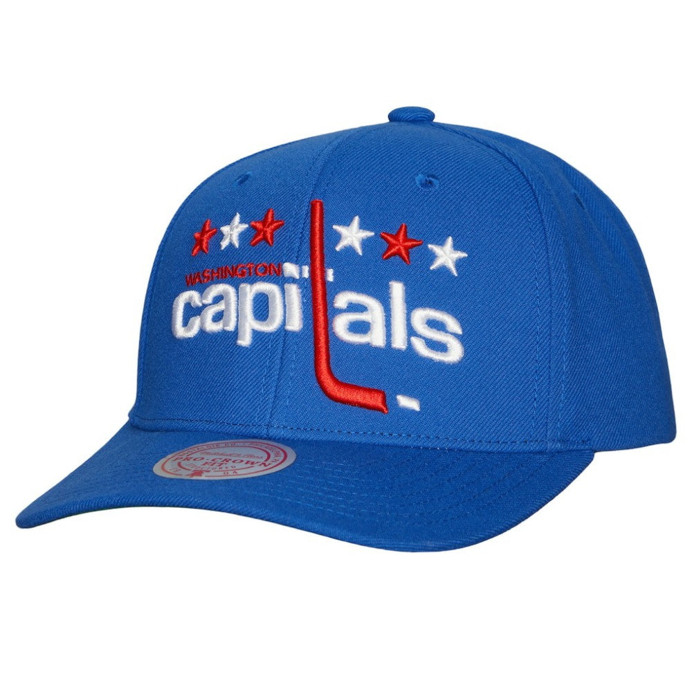 NHL Washington Capitals Mitchell & Ness Team Ground Pro Adjustable Hat - Blue