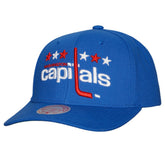NHL Washington Capitals Mitchell & Ness Team Ground Pro Adjustable Hat - Blue