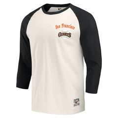 San Francisco Giants Darius Rucker Collection by Fanatics Cooperstown Collection Raglan 3/4-Sleeve T-Shirt - Black/White T-shirts