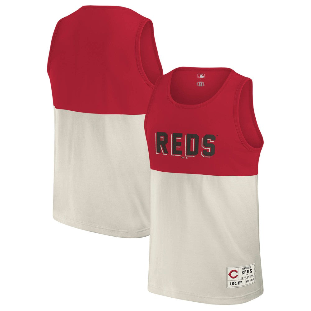 Cincinnati Reds Darius Rucker Collection by Fanatics Colorblock Tank Top - Red Tanks