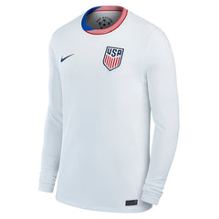 USMNT 2024 Home Replica Long Sleeve Jersey White
