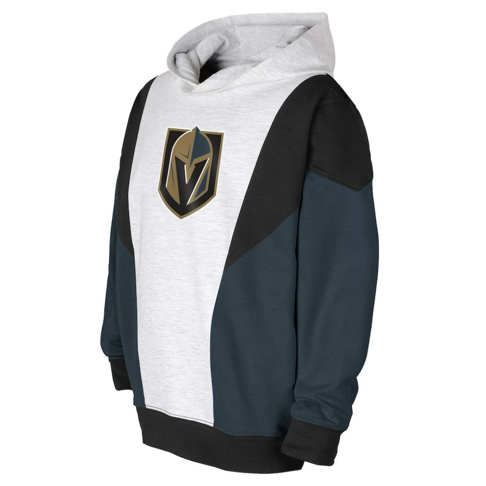 NHL Vegas Golden Knights Youth Champion League Fleece Pullover Hoodie - Ash/Black
