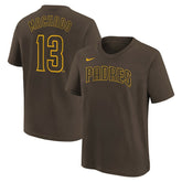 Manny Machado San Diego Padres Nike Youth Name & Number T-Shirt - Brown T-shirts