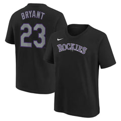 Kris Bryant Colorado Rockies Nike Youth Name & Number T-Shirt - Black T-shirts