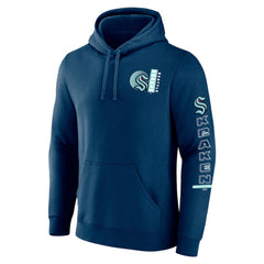 NHL Seattle Kraken Fanatics Revolution Pullover Hoodie - Deep Sea Blue