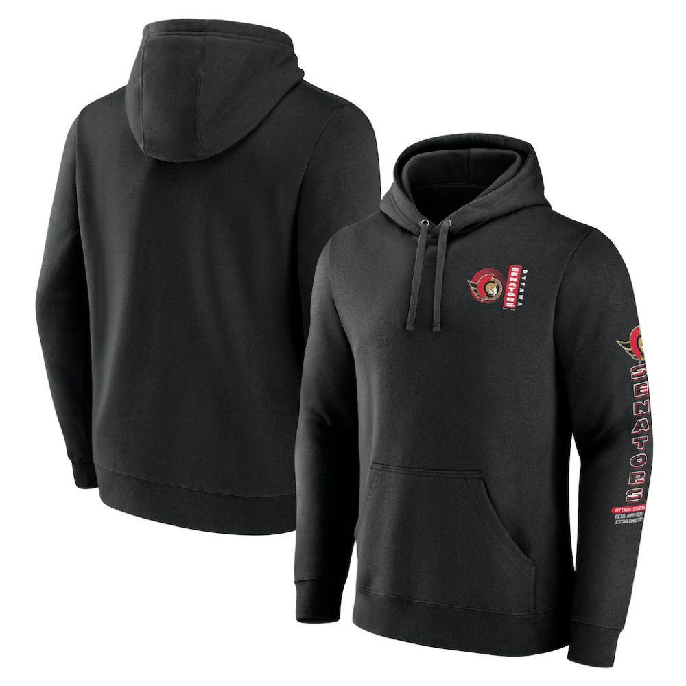 NHL Ottawa Senators Fanatics Revolution Pullover Hoodie - Black