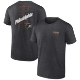 NHL Philadelphia Flyers Fanatics Backbone T-Shirt - Heather Charcoal