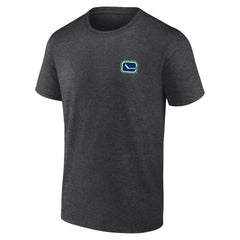 NHL Vancouver Canucks Fanatics Backbone T-Shirt - Heather Charcoal