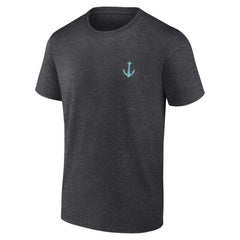 NHL Seattle Kraken Fanatics Backbone T-Shirt - Heather Charcoal