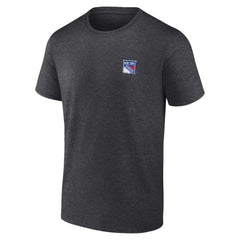 NHL New York Rangers Fanatics Backbone T-Shirt - Heather Charcoal