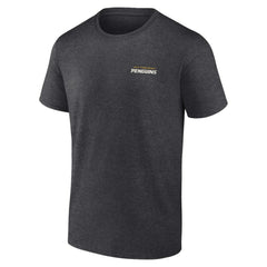 NHL Pittsburgh Penguins Fanatics Backbone T-Shirt - Heather Charcoal