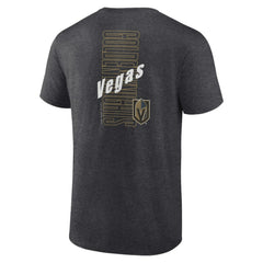 NHL Vegas Golden Knights Fanatics Backbone T-Shirt - Heather Charcoal