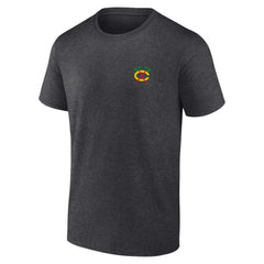 NHL Chicago Blackhawks Fanatics Backbone T-Shirt - Heather Charcoal