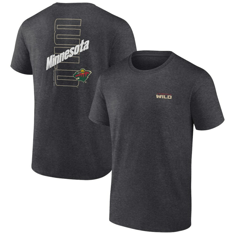 NHL Minnesota Wild Fanatics Backbone T-Shirt - Heather Charcoal
