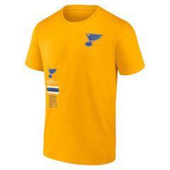 NHL St. Louis Blues Fanatics Represent T-Shirt - Gold