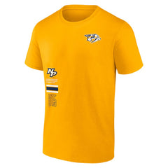 NHL Nashville Predators Fanatics Represent T-Shirt - Gold