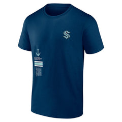 NHL Seattle Kraken Fanatics Represent T-Shirt - Deep Sea Blue