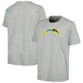 Los Angeles Chargers New Era Camo Logo T-Shirt Gray