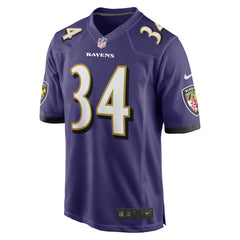 NFL Keaton Mitchell Baltimore Ravens Game Jersey - Purple