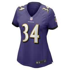 NFL Keaton Mitchell Baltimore Ravens Women's Game Jersey - Purple