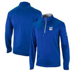 NHL New York Rangers Columbia Wickham Hills Omni-Wick Quarter-Zip Jacket - Blue