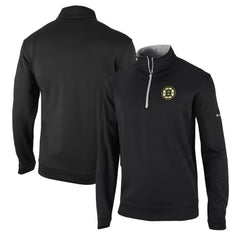 NHL Boston Bruins Columbia Wickham Hills Omni-Wick Quarter-Zip Jacket - Black