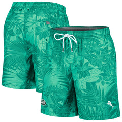 New York Jets Santiago Palms Board Shorts Green
