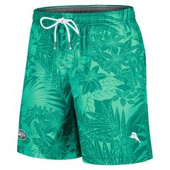 New York Jets Santiago Palms Board Shorts Green