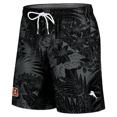 Cincinnati Bengals Santiago Palms Board Shorts Black
