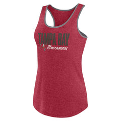 Tampa Bay Buccaneers Women's Plus Size Fuel Tank Top Heather Red