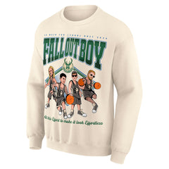 Fall Out Boy x Milwaukee Bucks Unisex So Much For (2our) Dust Pullover Sweatshirt Cream