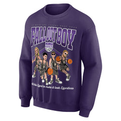 Fall Out Boy x Sacramento Kings Unisex So Much For (2our) Dust Pullover Sweatshirt Purple